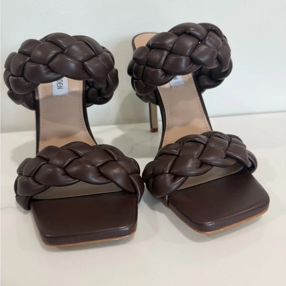 Steve Madden Size 9 Kenley Woven Slide Sandal - Picture 5 of 14